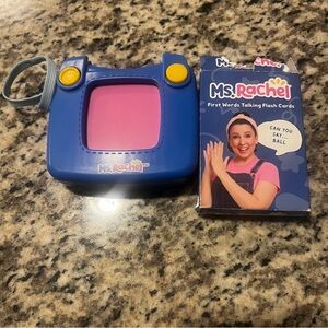 Ms. Rachel First Words Talking Flash Cards - Blue and Pink